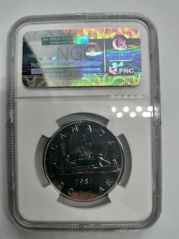 NGC SP64 1981年 カナダ カヌー1ドル ニッケル貨 NGC SP64 1981年 カナダ カヌー1ドル ニッケル貨 - メルカリ