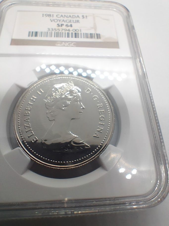 NGC SP64 1981年 カナダ カヌー1ドル ニッケル貨 - メルカリ
