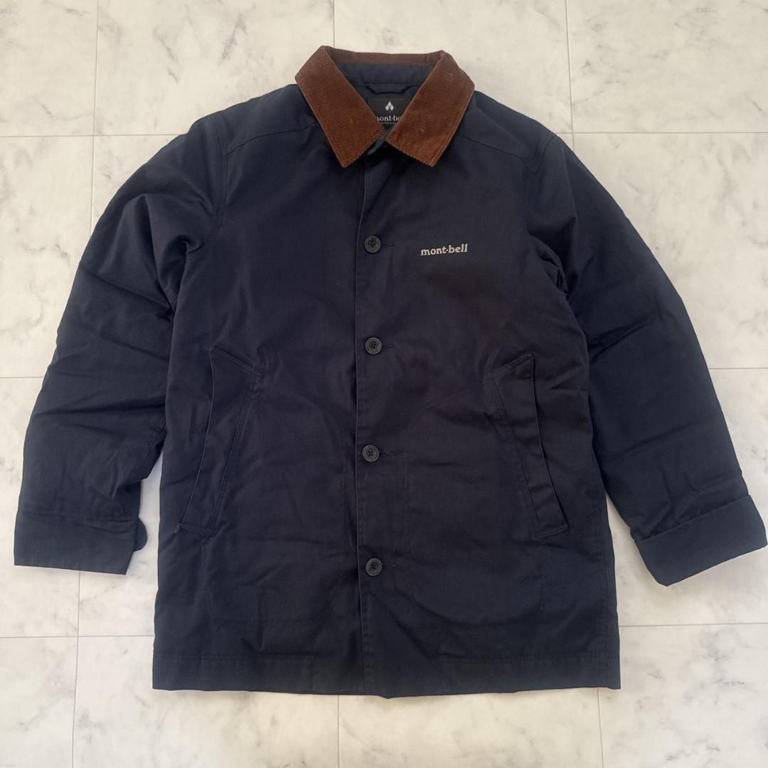 mont-bell（モンベル）キャンバスカントリー ダウンジャケット mont-bell キャンバスカントリーダウンジャケット ネイビーS - メルカリ
