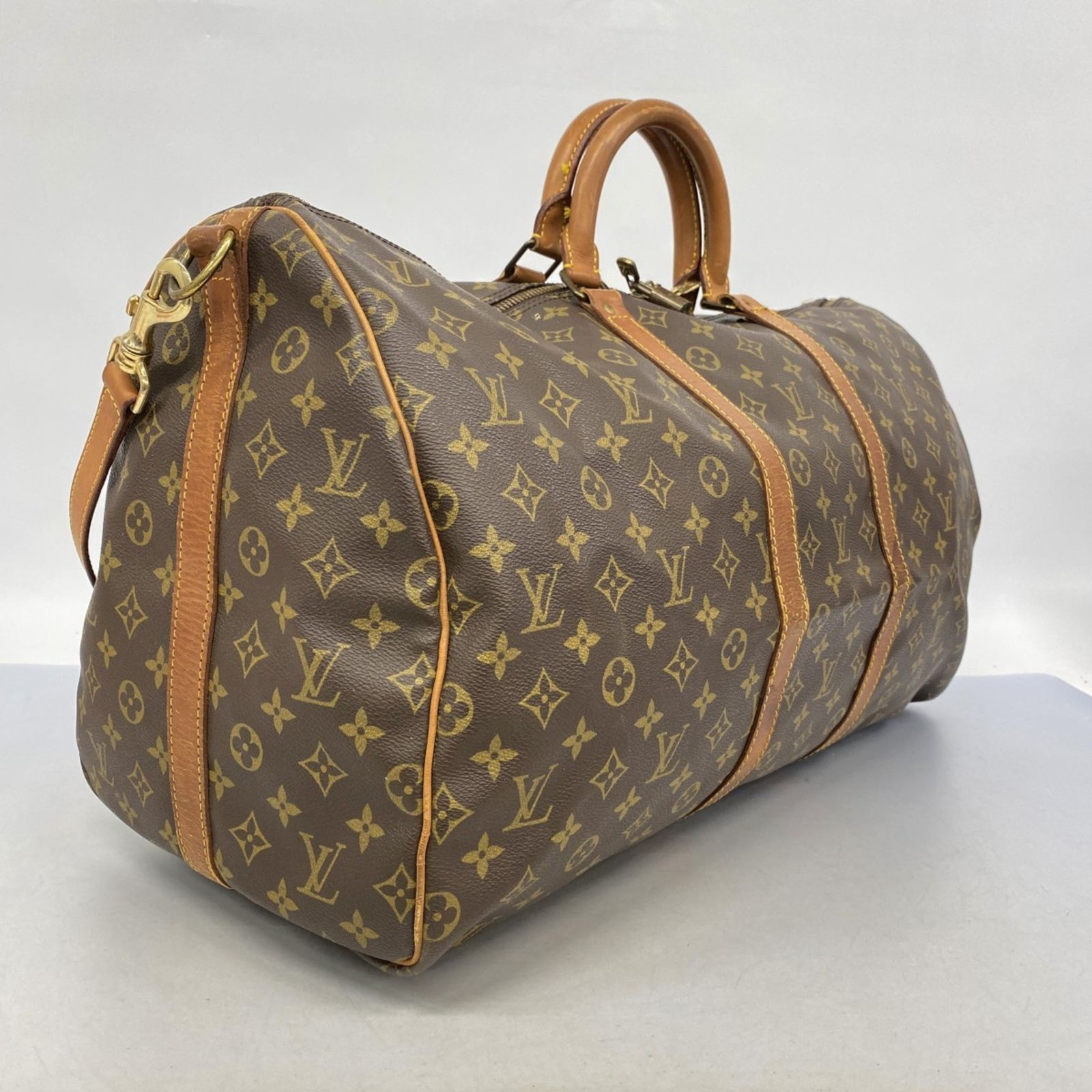 ルイ ヴィトン Louis Vuitton ルイ ヴィトン ボストンバッグ モノグラム キーポルバンドリエール55 M41414 ブラウンメンズ レディース P1641891
