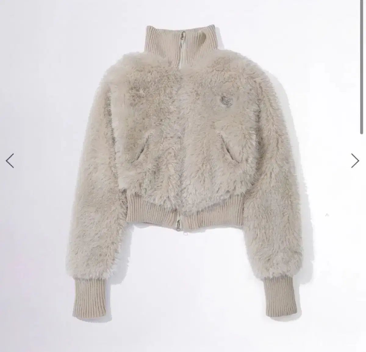 スカルプター ファー シープスキン ジャケット アイボリー