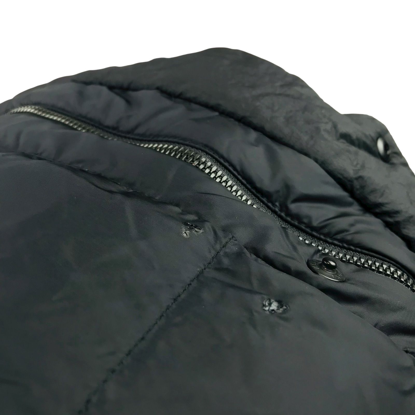 美品☆ZEGNA・ゼニア メンズ ラバーブランドロゴワッペン フード付き 