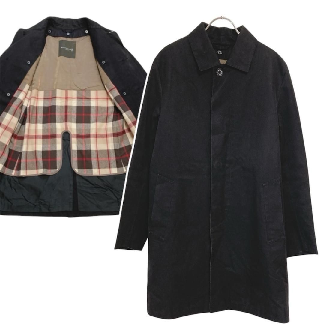 マッキントッシュ ロンドン ステン コート ライナー付き ブラック38