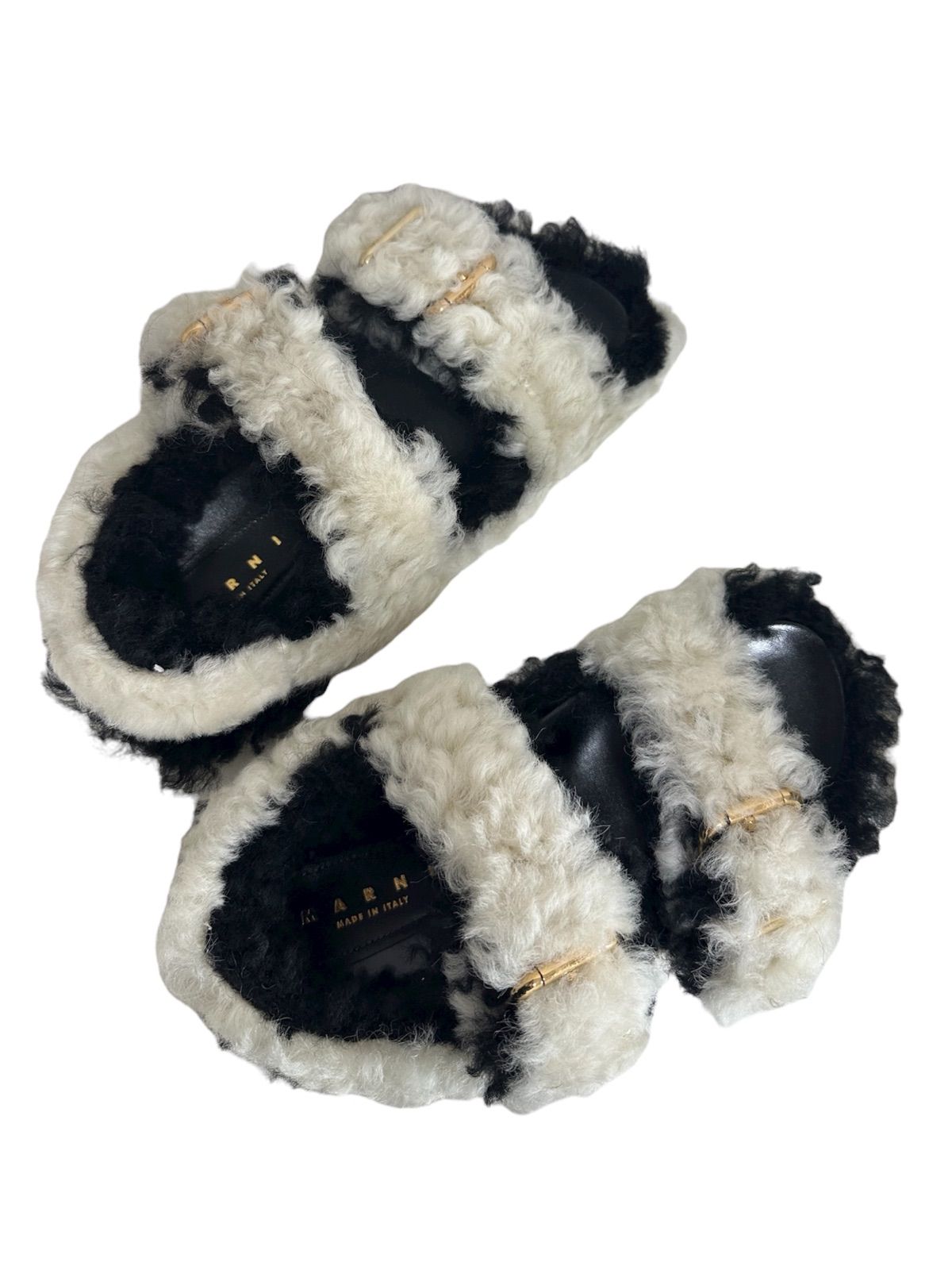 Marni マルニ ラム 羊革 サンダル 37