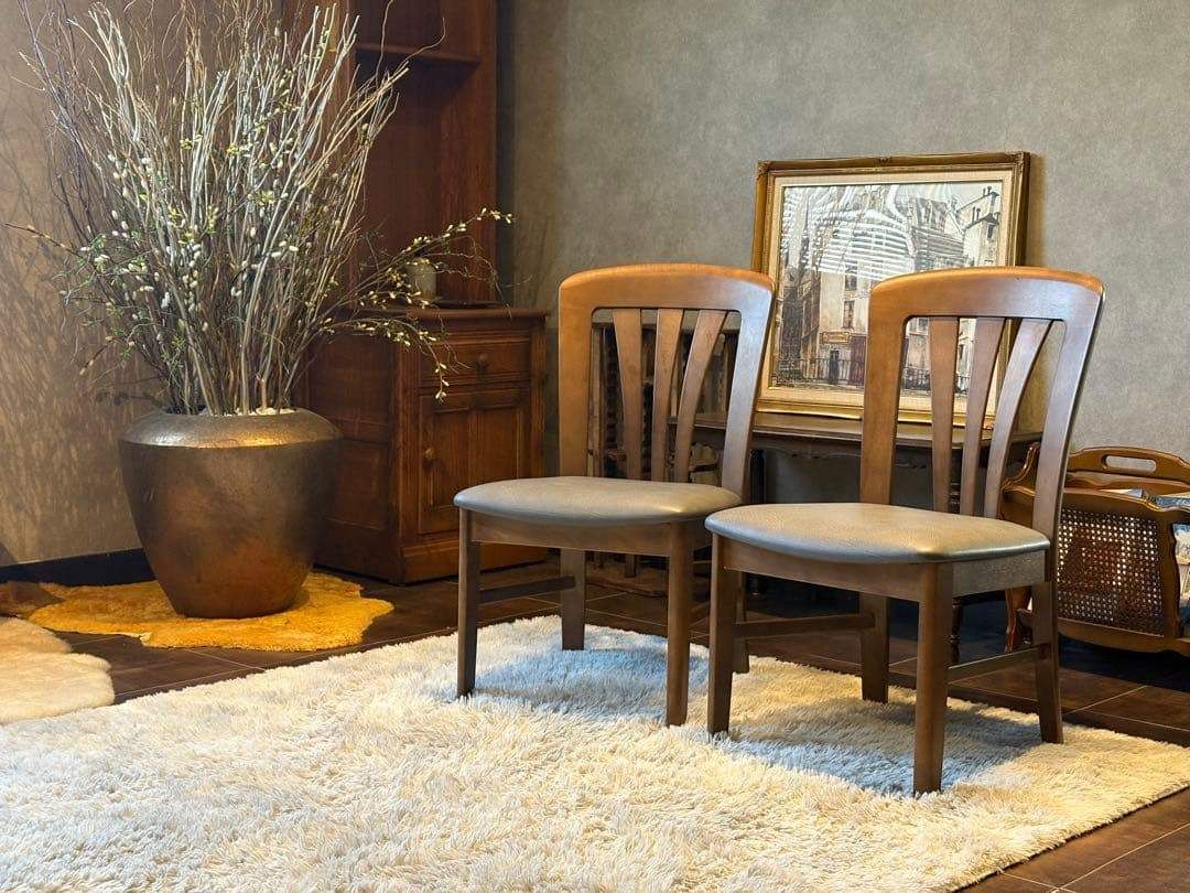 karimoku カリモク ダイニングチェア リビングチェア 合皮レザー IG