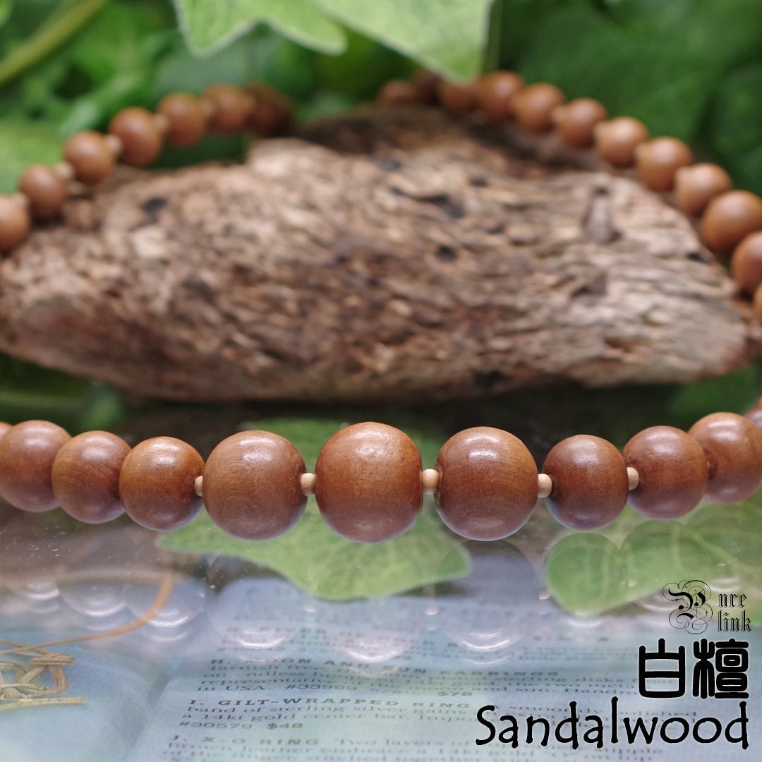 癒し清める香木 白檀 サンダルウッド Sandalwood 天然木ネックレス