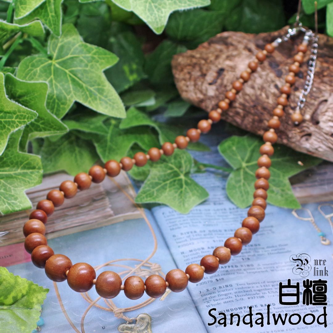 癒し清める香木 白檀 サンダルウッド Sandalwood 天然木ネックレス