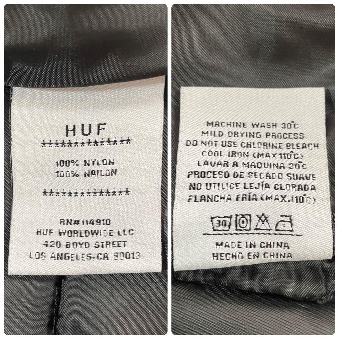 新品未使用タグ付】HUF ジョージパフィージャケット Mサイズ ブラック  
