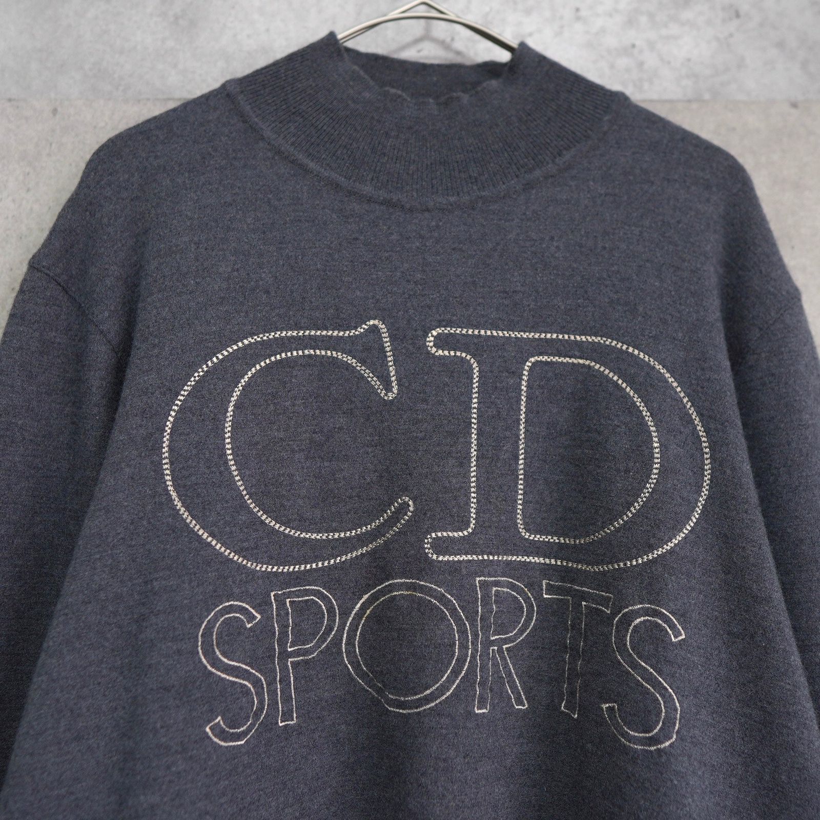 クリスチャン ディオール ヴィンテージ CD SPORTS 刺繍 モックネック