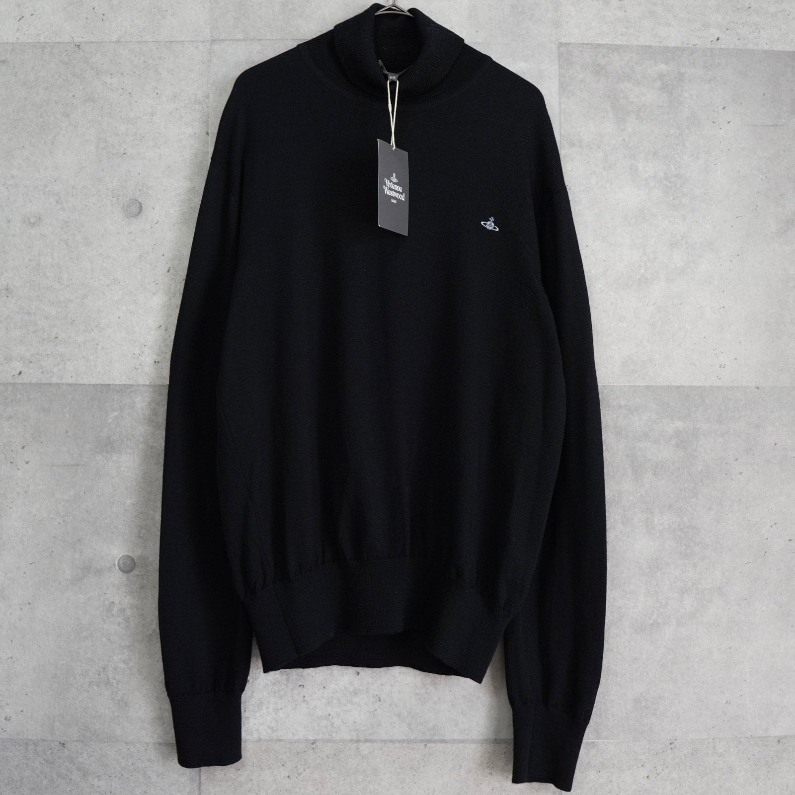 ヴィヴィアン ウエストウッド オーブ タートルネック ニット ブラック