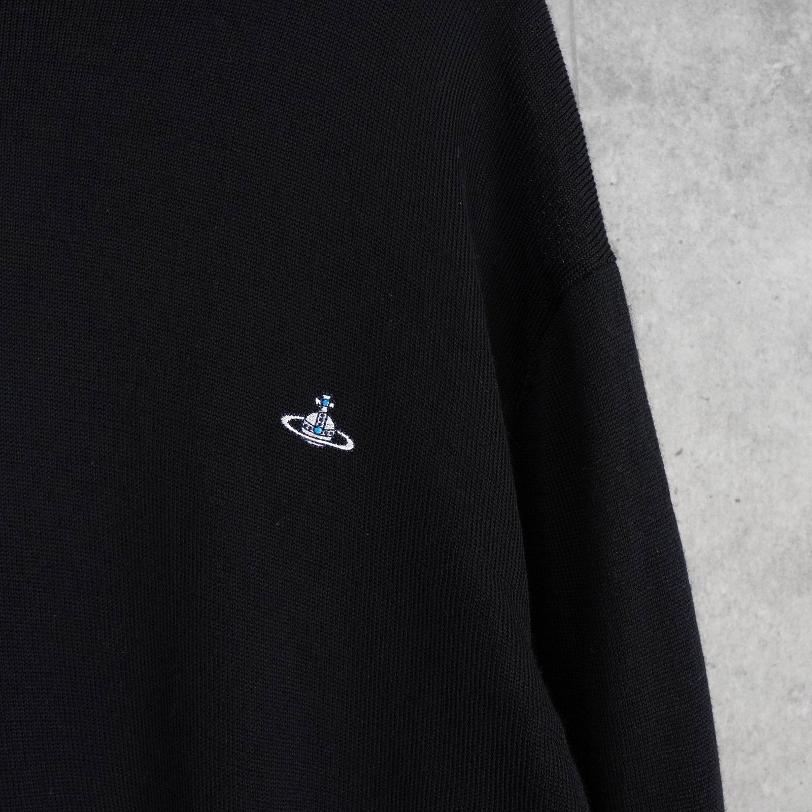 ヴィヴィアン ウエストウッド オーブ タートルネック ニット ブラック