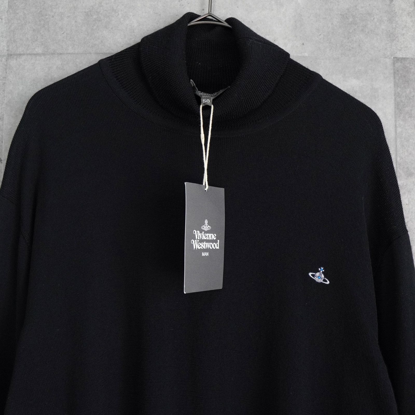 ヴィヴィアン ウエストウッド オーブ タートルネック ニット ブラック