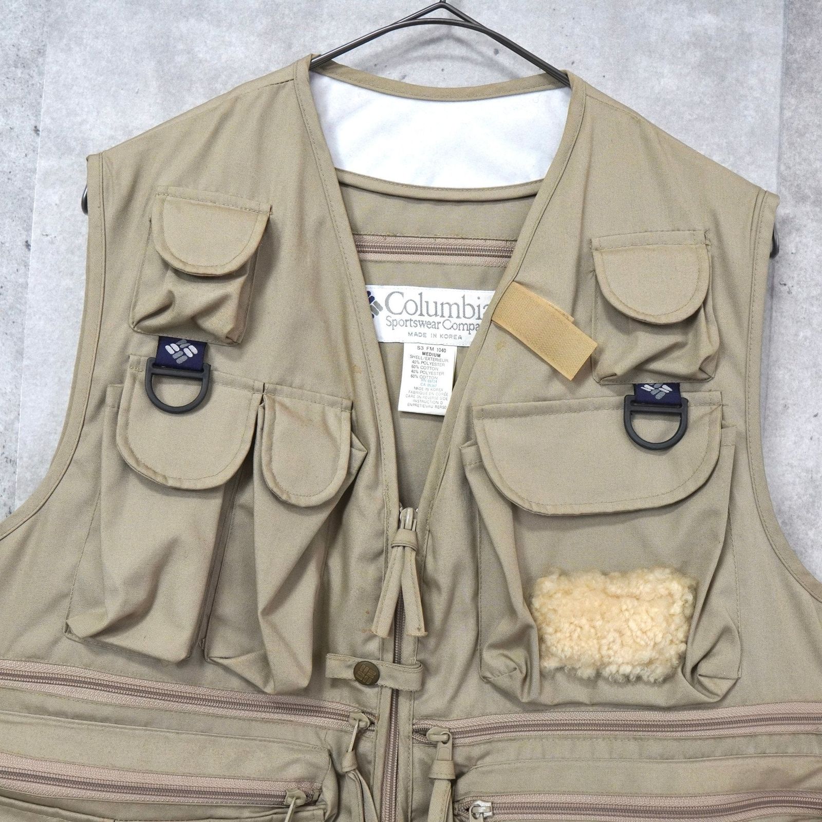 コロンビア 1990's ヴィンテージ フィッシング ベスト ベージュ - メルカリ