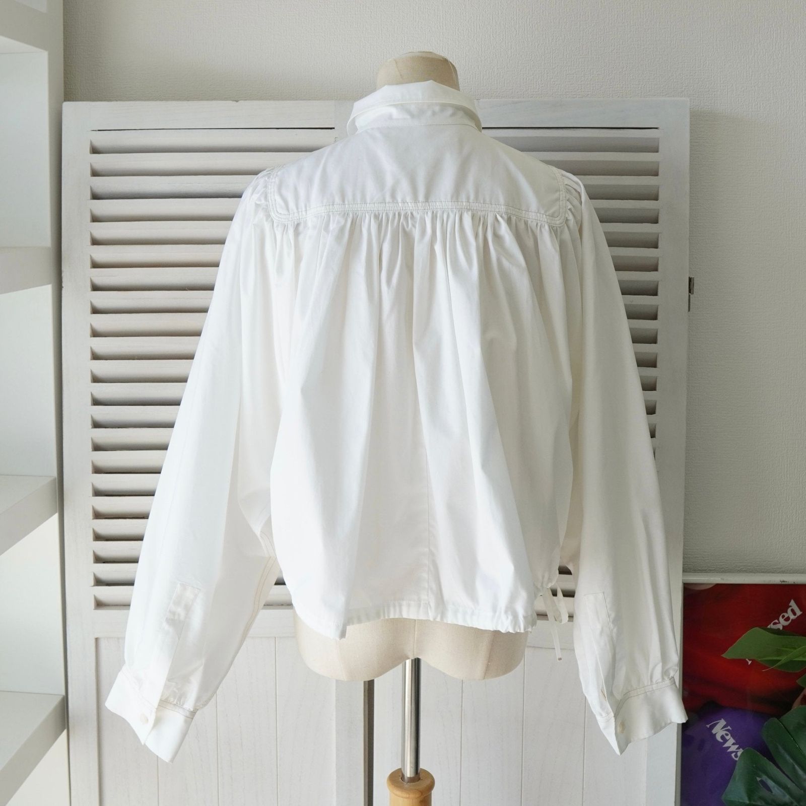 f*y様 H823 新品未使用 S マルニ 長袖 シャツ ホワイト レディース H823 新品未使用 S マルニ 長袖 シャツ ホワイト レディース