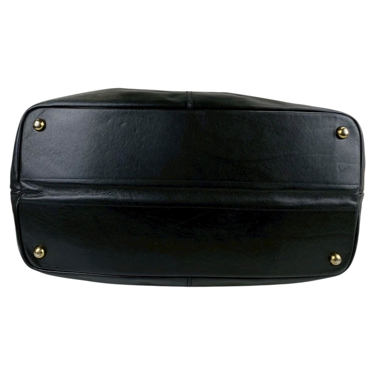 B4079】GOLD PFEIL ゴールドファイル ボストンバッグ レザー シボ革