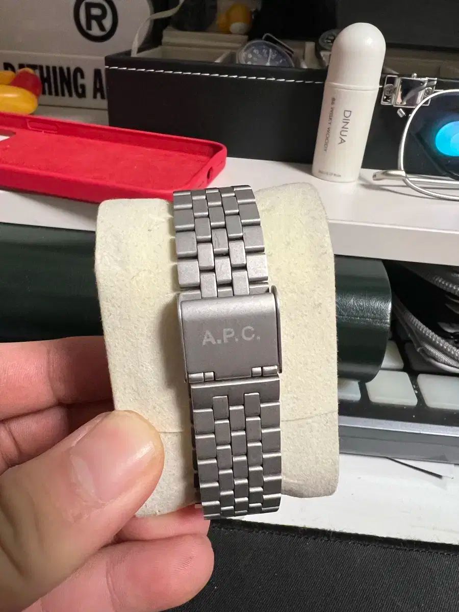  APC CASIO A 1000 時計 P C 金属ベルト 時計