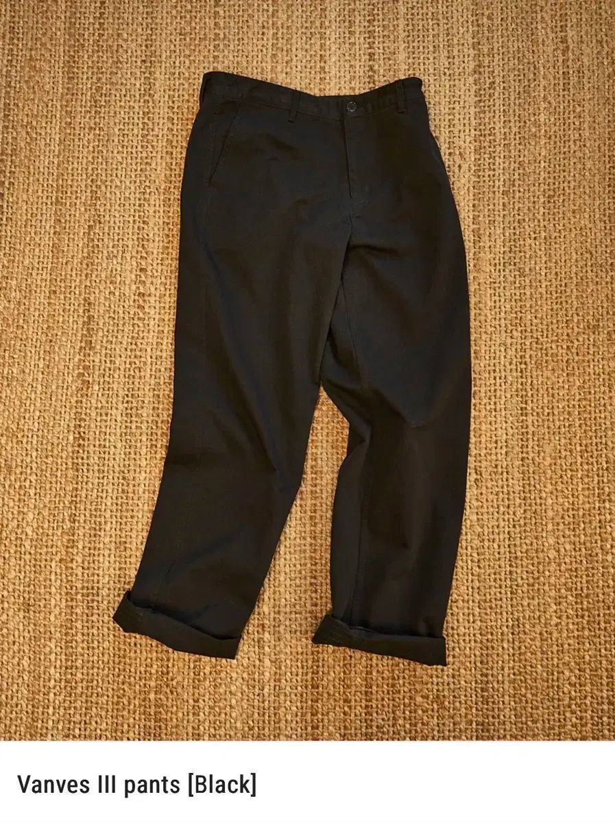 L ryoo 半ベス チノパンツ ブラック