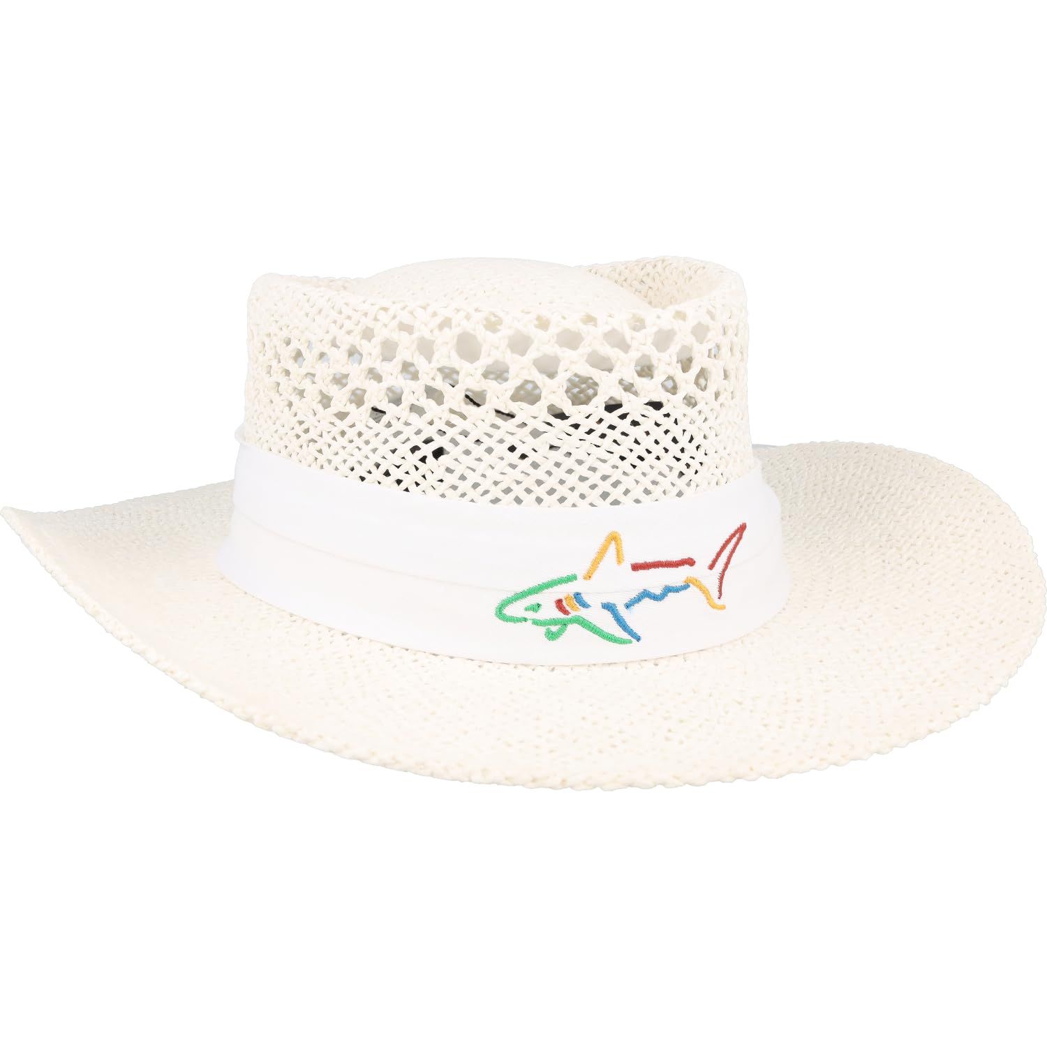 Greg Norman シグネチャー 麦わら帽子 グレッグ ホワイト