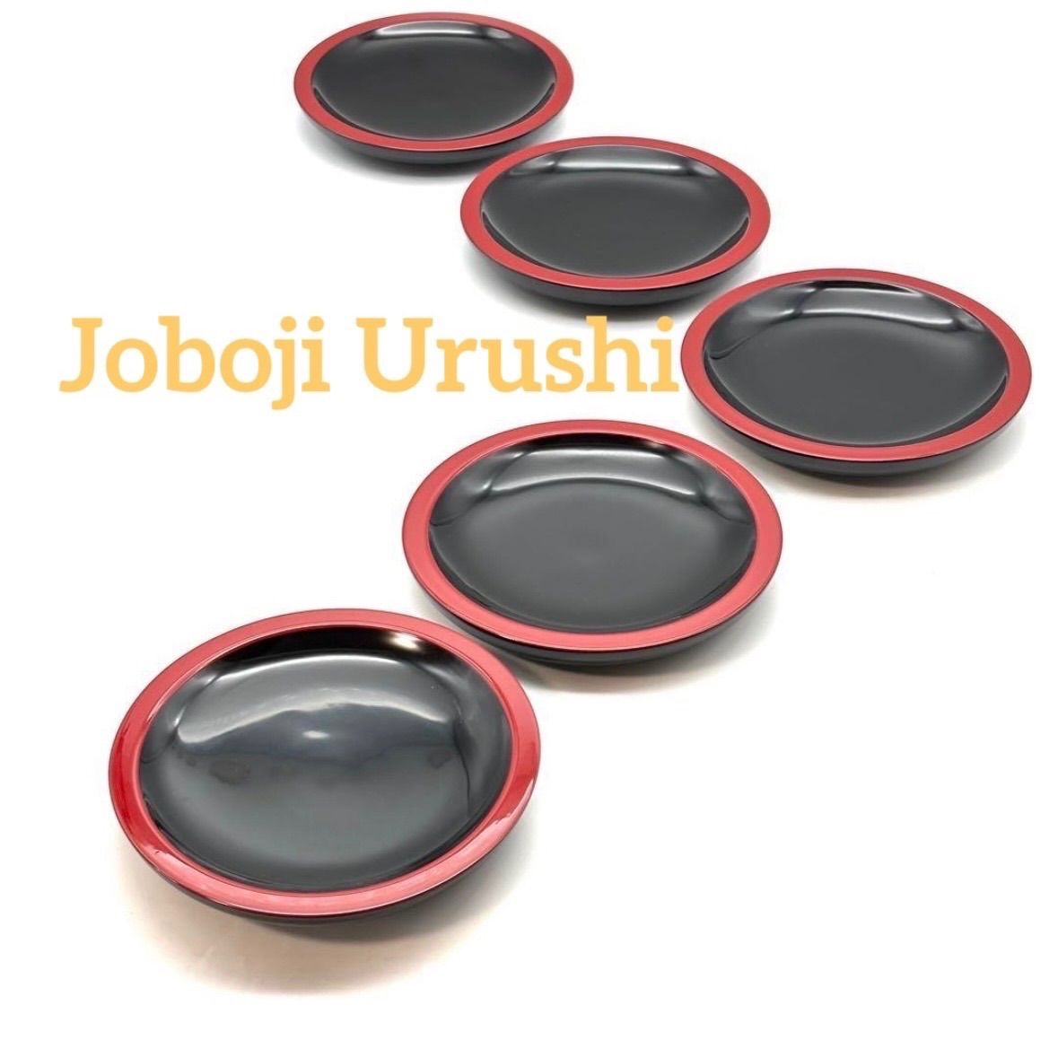 浄法寺塗】浄法寺漆(うるし) 銘々皿揃 / 南部漆器 天然木漆器 5枚