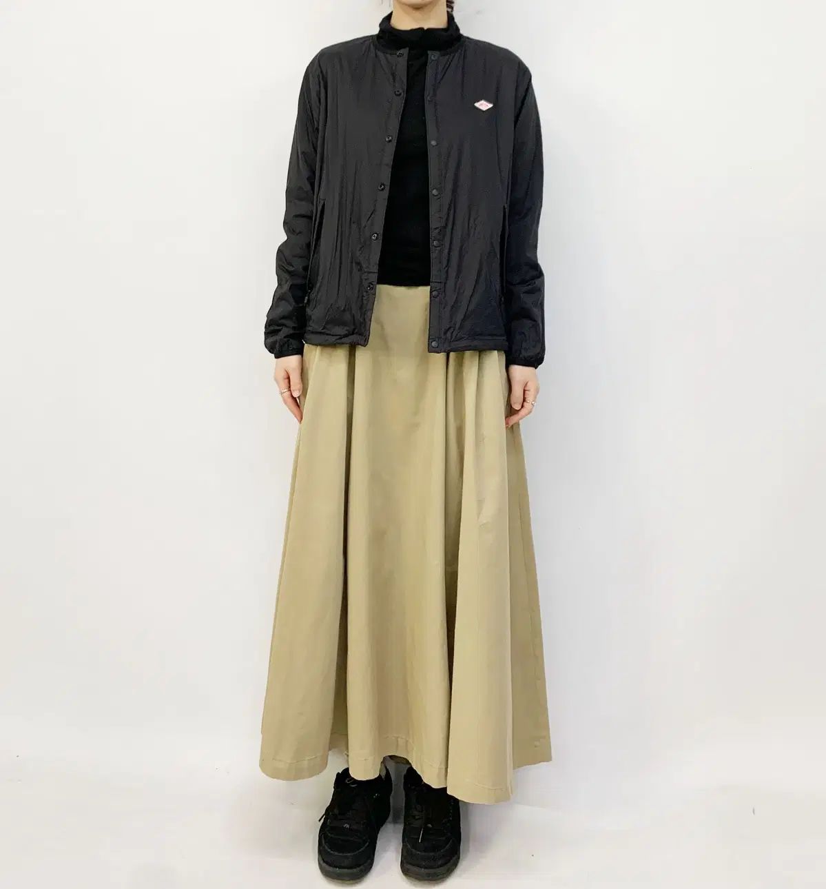 ディッキーズ ピンタック ロング スカート