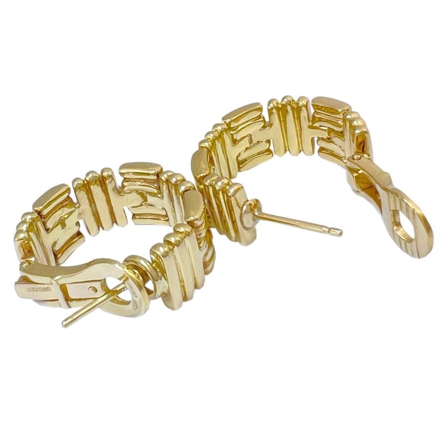 BVLGARI ブルガリ ピアス パレンテシ ラージ ヴィンテージ フープ 750