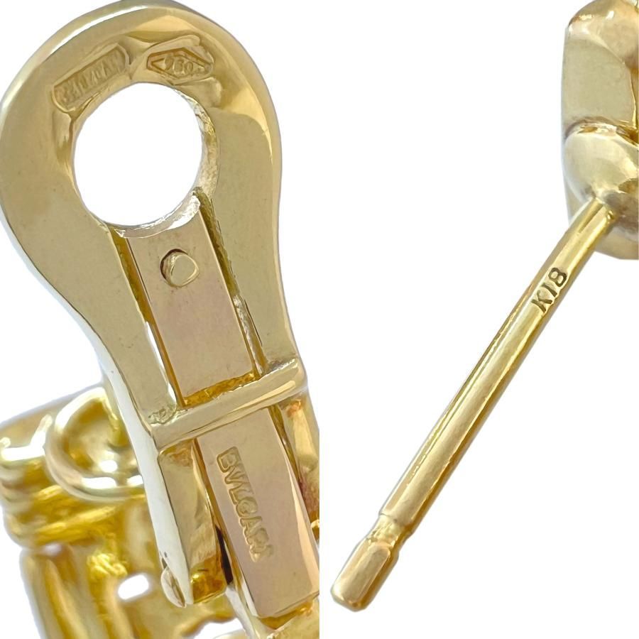 BVLGARI　ヴィンテージ　パレンテシ　ラージ　フープ　750　K18　ピアス BVLGARI ブルガリ ピアス パレンテシ ラージ ヴィンテージ フープ 750