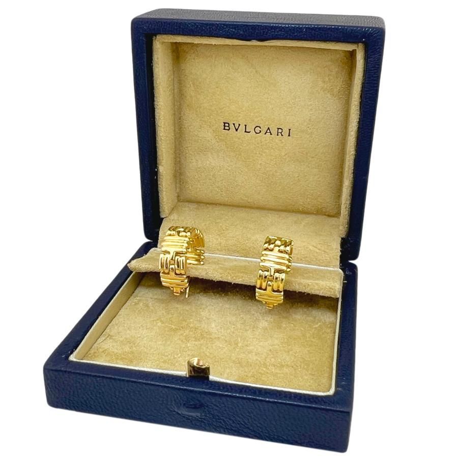 BVLGARI ブルガリ ピアス パレンテシ ラージ ヴィンテージ フープ 750
