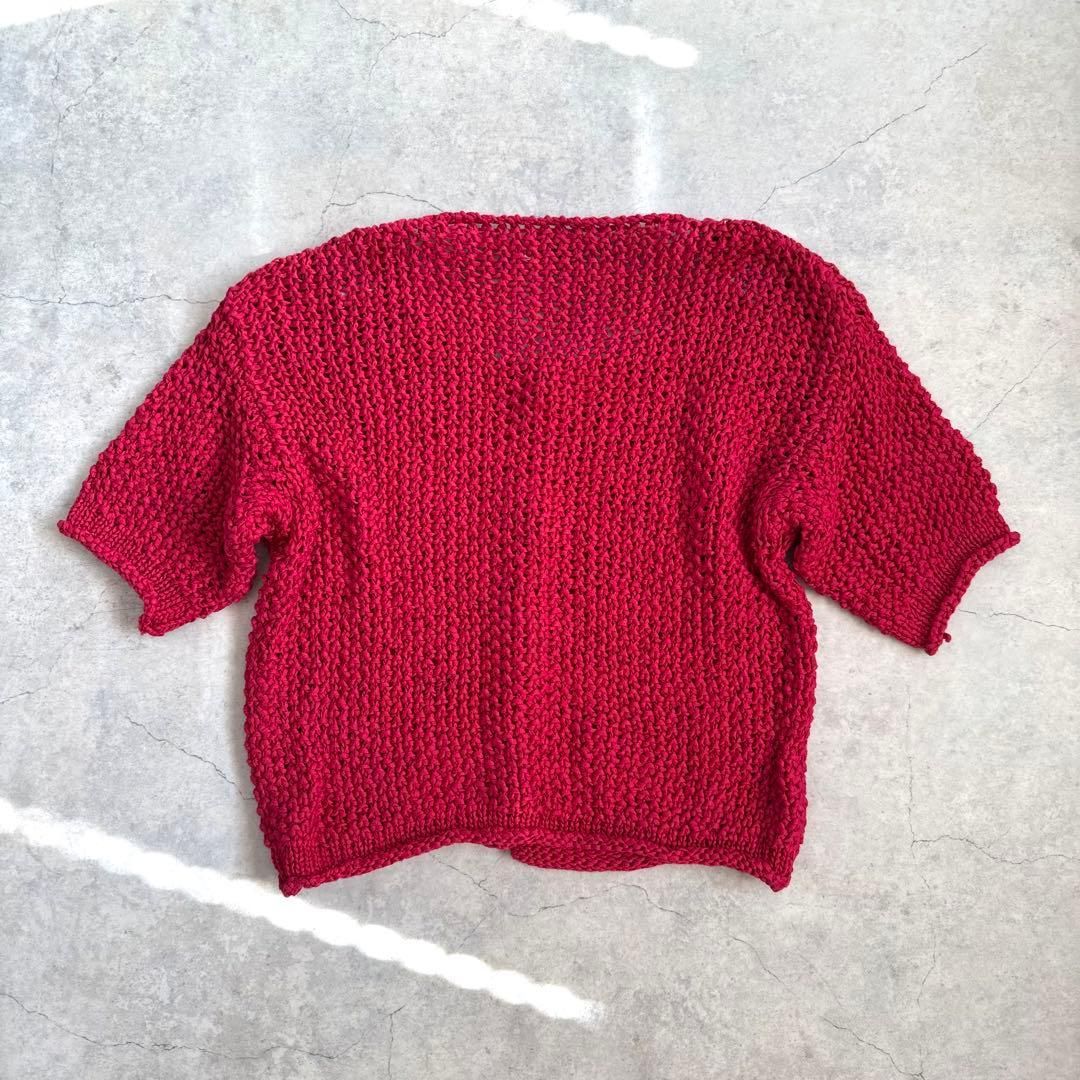 コットンニットカーディガン