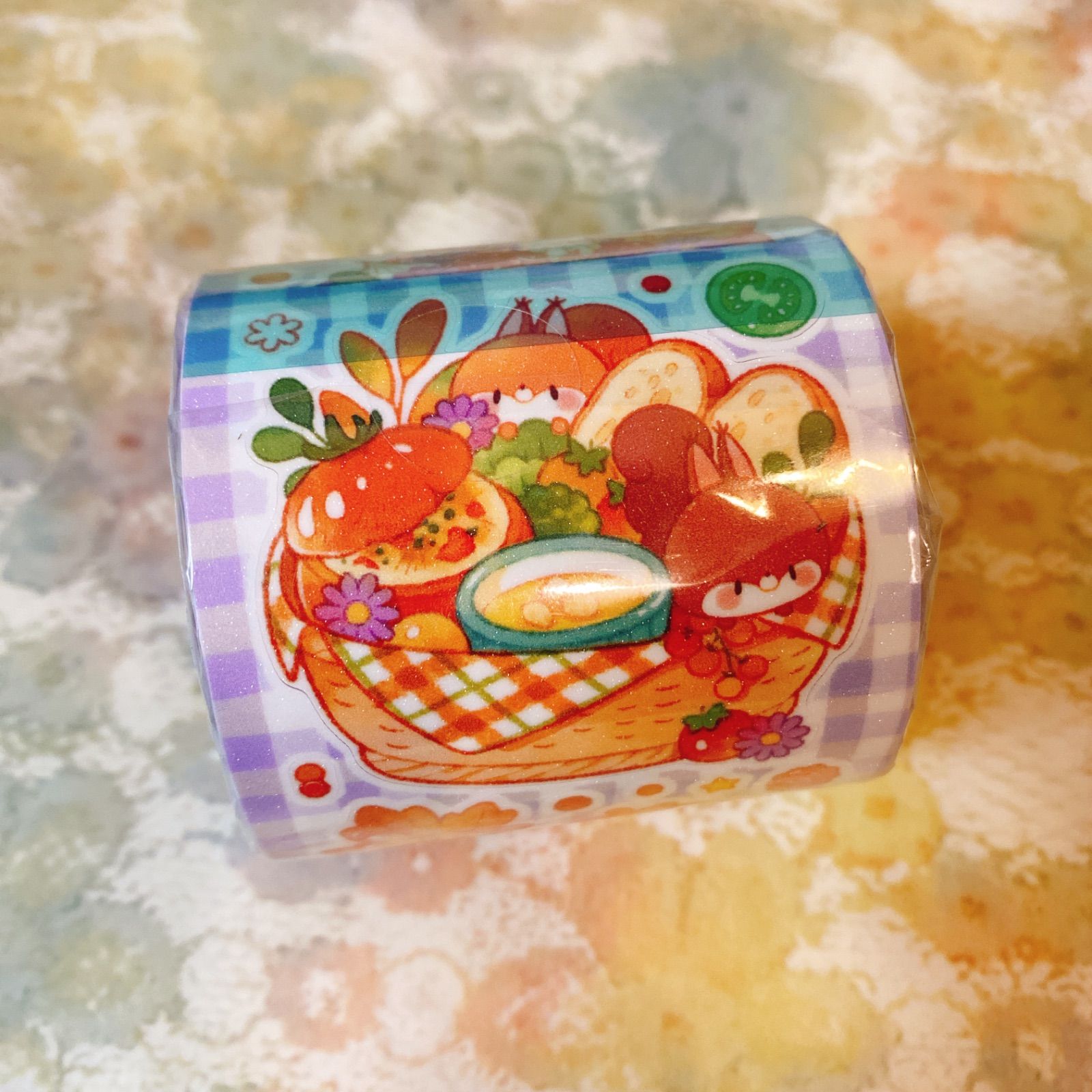 251180 Autumn harvest リス 海外マスキングテープ巻き売り アニマル