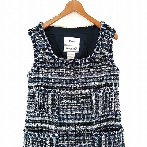 ルネ　パールビジュー　ツイードワンピース　マリアケント38 ルネ パールビジュー ツイードワンピース マリアケント38 Rene/ルネの