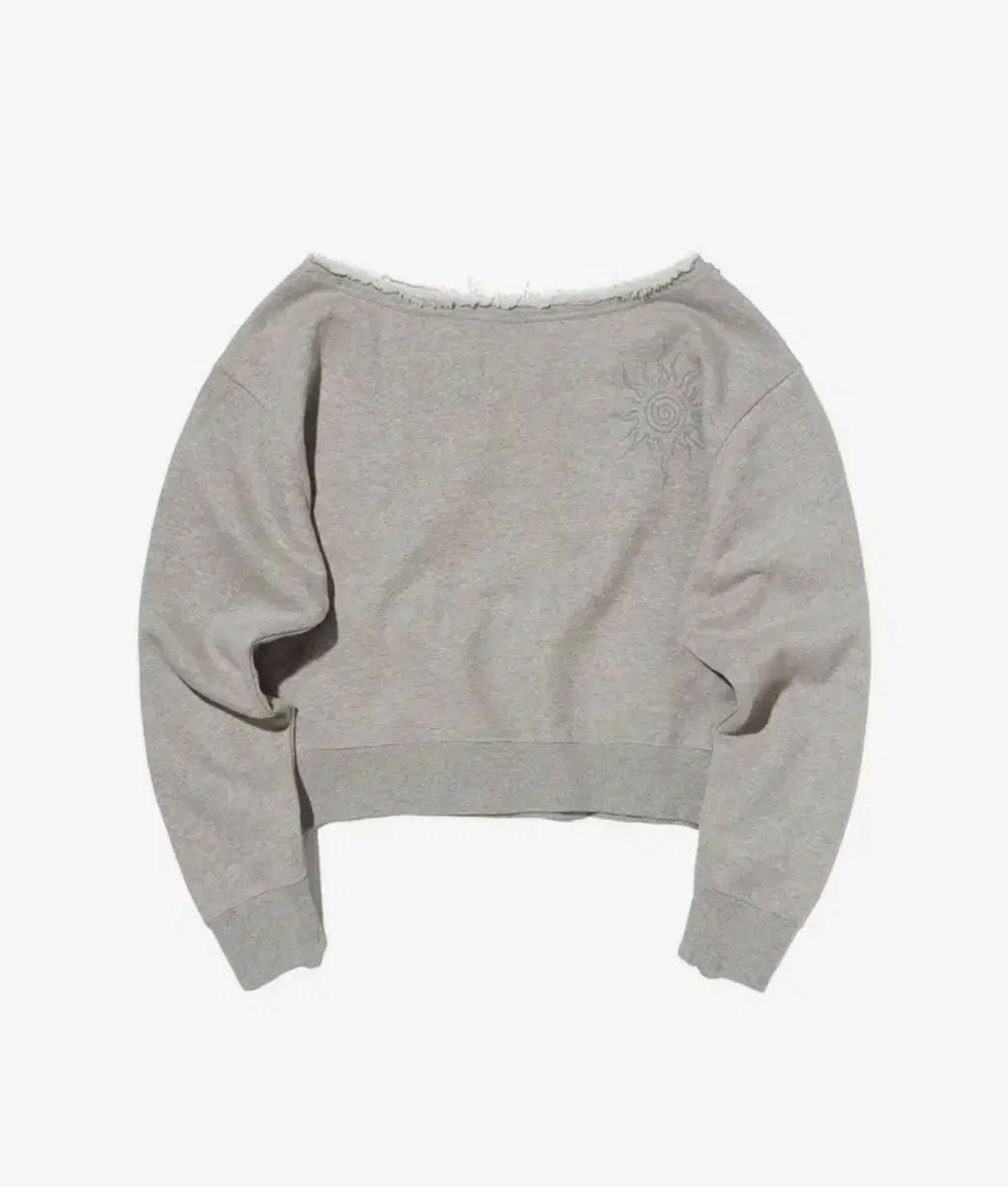 SUNNY ONE SHOULDER CREWNECKグレー