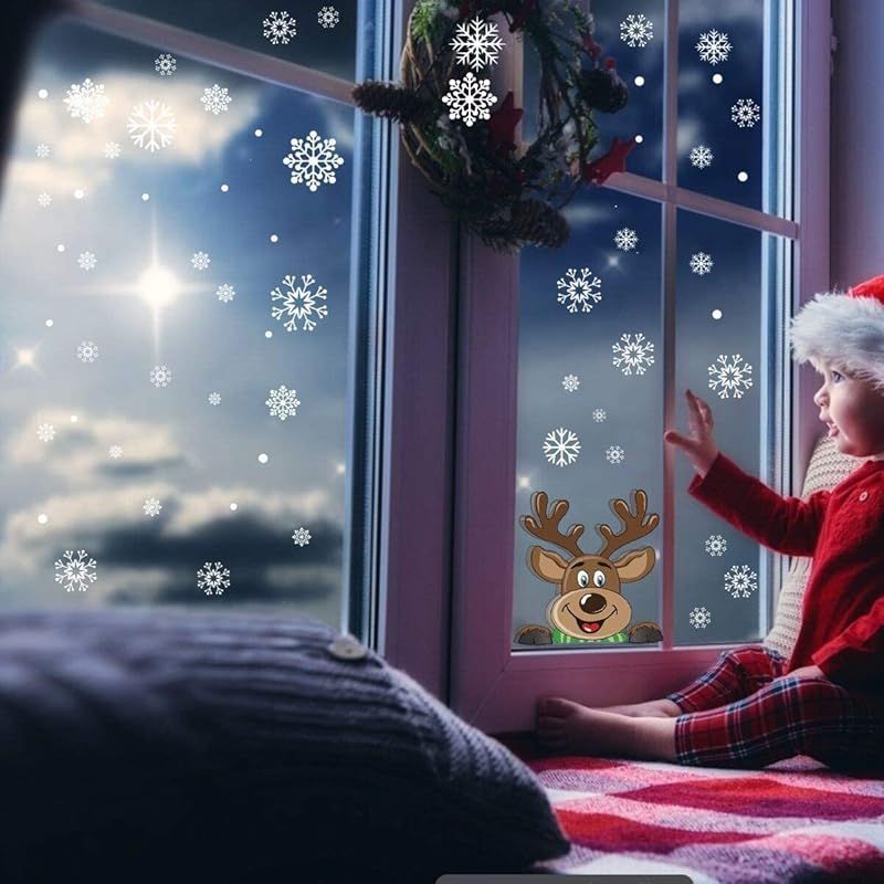 迅速発送】CCINEE クリスマス 静電ステッカー ウォールステッカー 窓