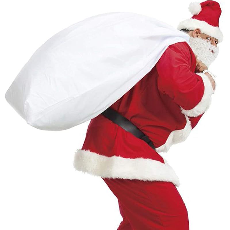 迅速発送】[Synlala] サンタさんの大きな袋 サンタクロースの袋 白い