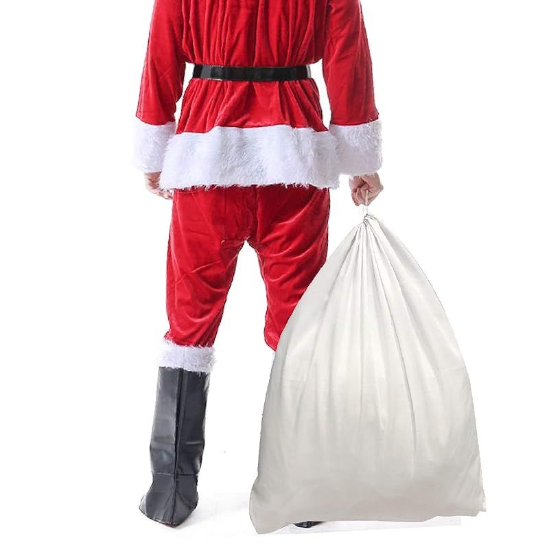 迅速発送】[Synlala] サンタさんの大きな袋 サンタクロースの袋 白い