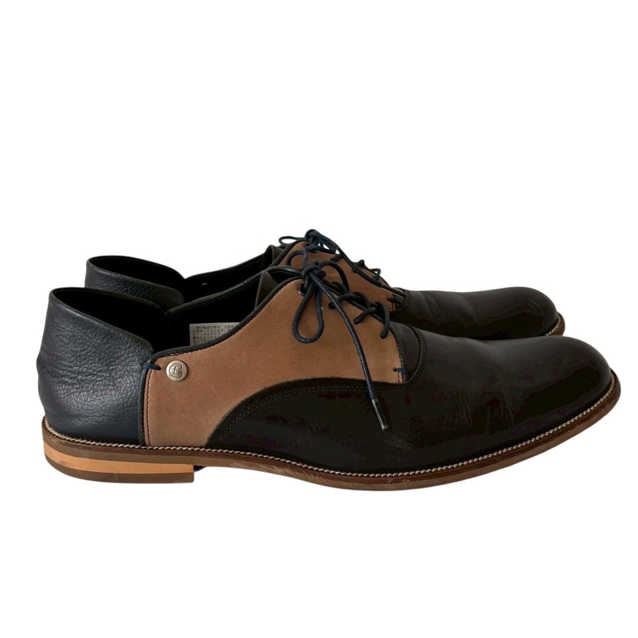 LANVIN on blue ランバンオンブルー ツートンレザーシューズ 黒 茶 