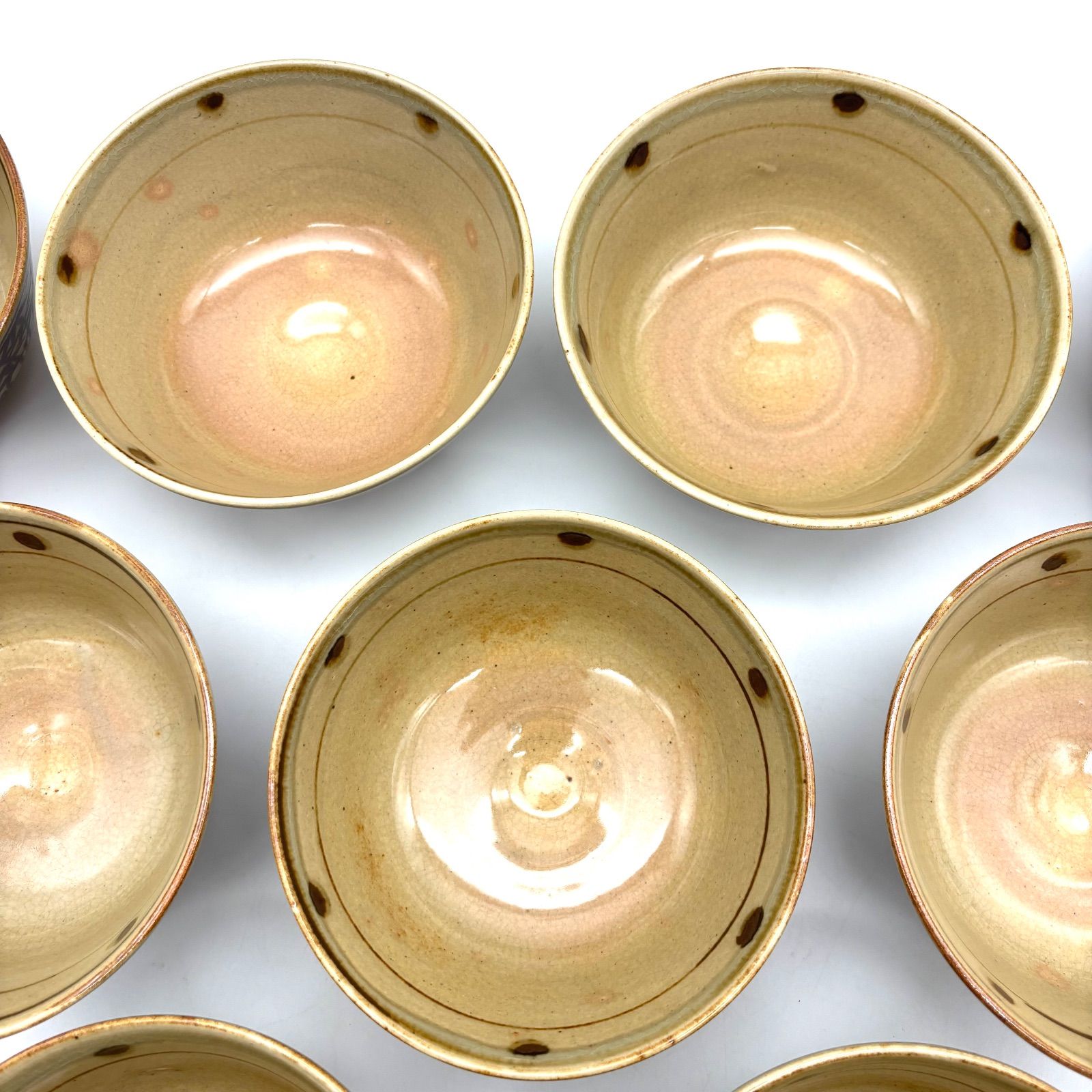 【保庭楽入 造】信楽焼 壷中窯 七賢人図 茶盌 〈数茶盌〉共箱入 10客 保庭楽入 造】 信楽焼 壷中窯 七賢人図 茶盌 〈数茶盌〉共箱入 10客揃