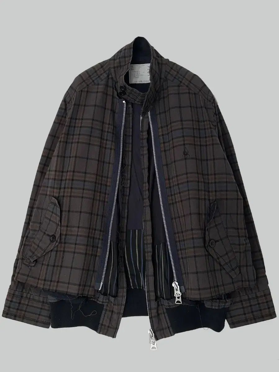 サカイ dr woo レイヤード ジップアップ ブルゾン