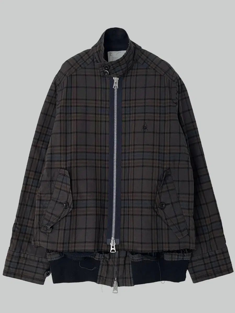 サカイ dr woo レイヤード ジップアップ ブルゾン