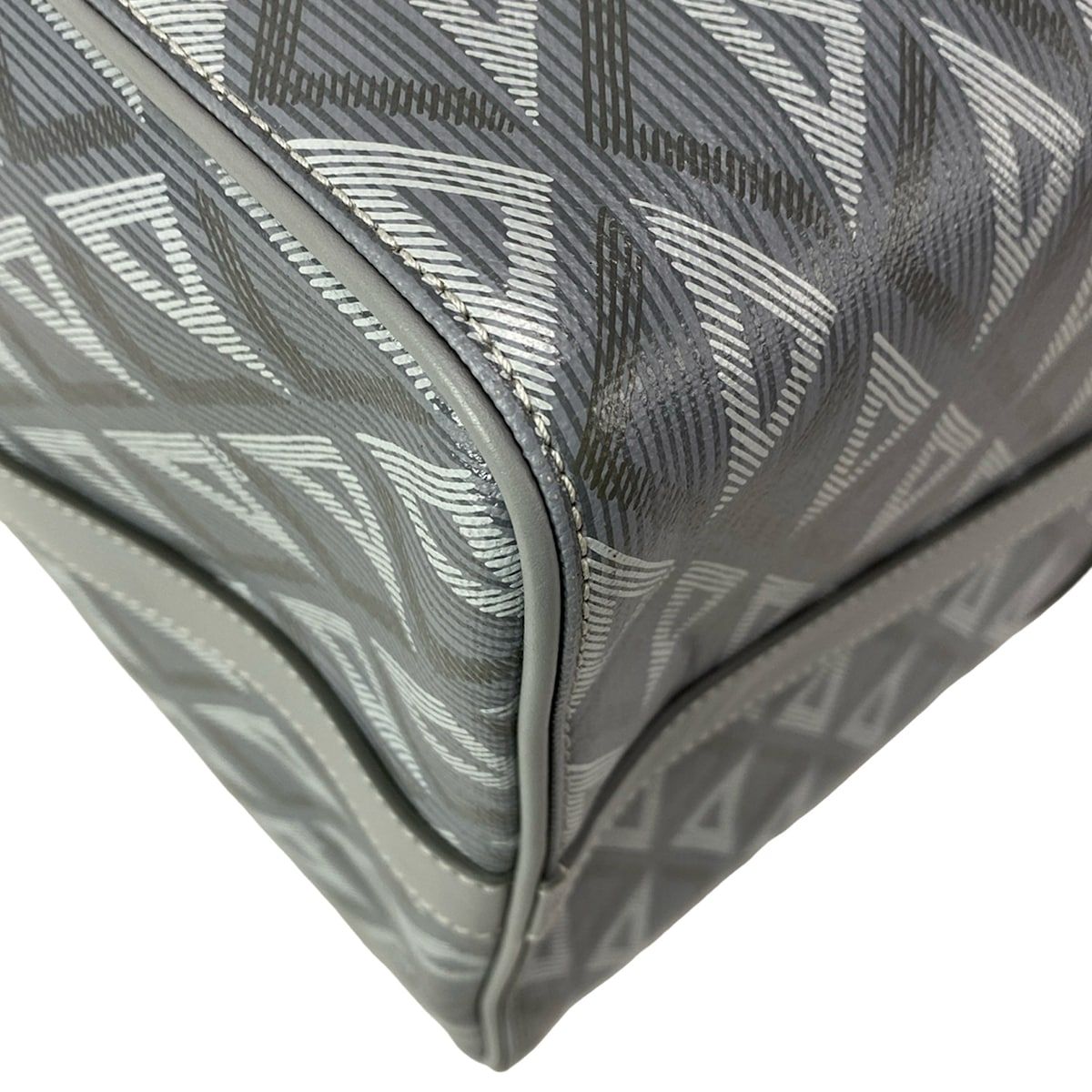  ディオール クリスチャンディオール ボストンバッグ CDダイヤモンド ランゴ 50 _H 42 E グレー×ライトグレー レザー ボストンバッグ 旅行用バッグ バッグ