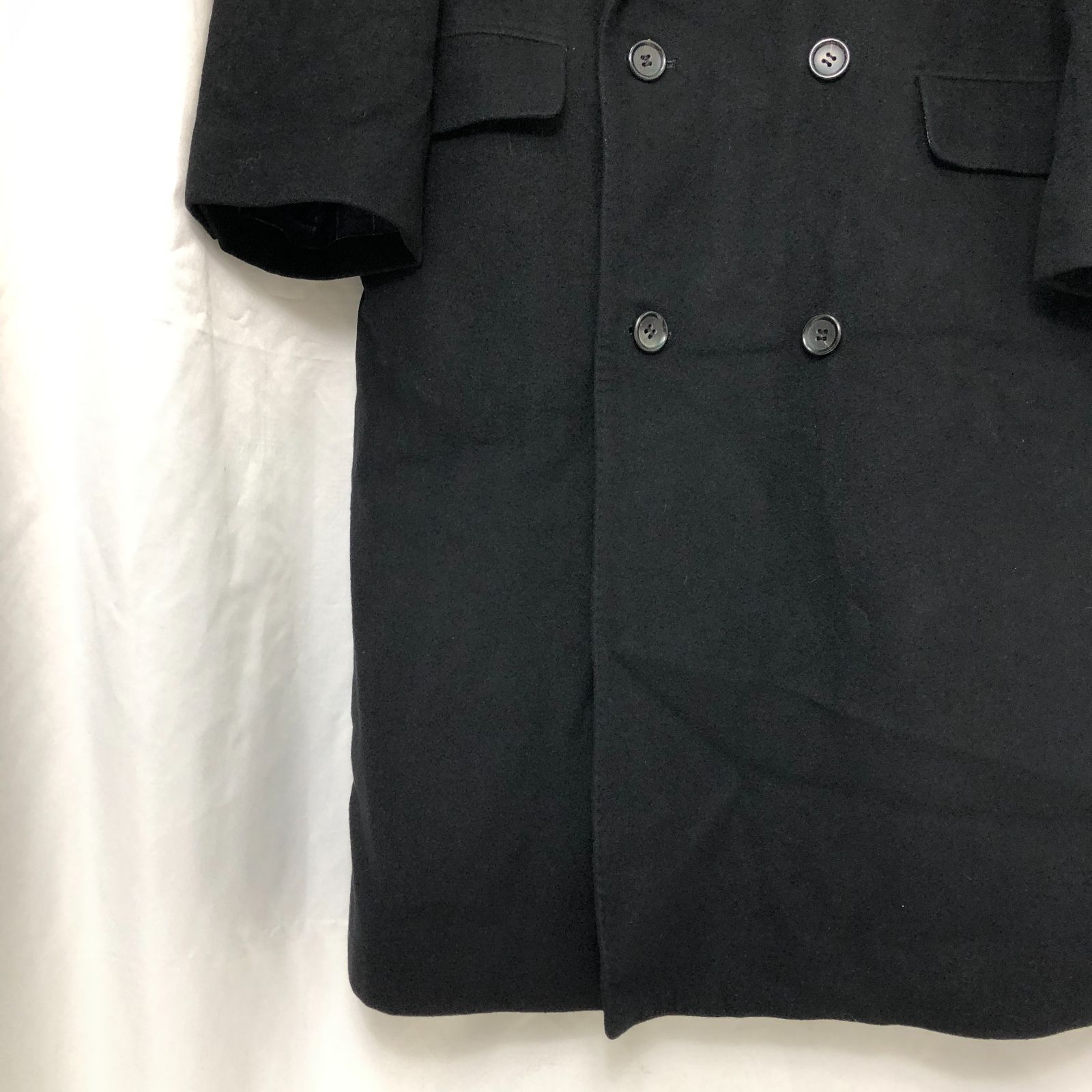 アレキサンダージュリアン メンズカシミアコート ブラック SGAW10-6980