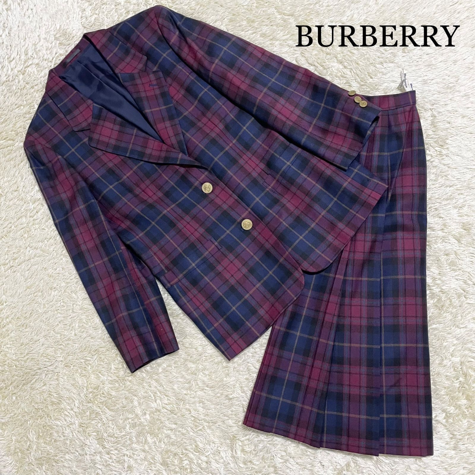 バーバリー BURBERRY セットアップ スーツ ジャケット スカート ノバチェック