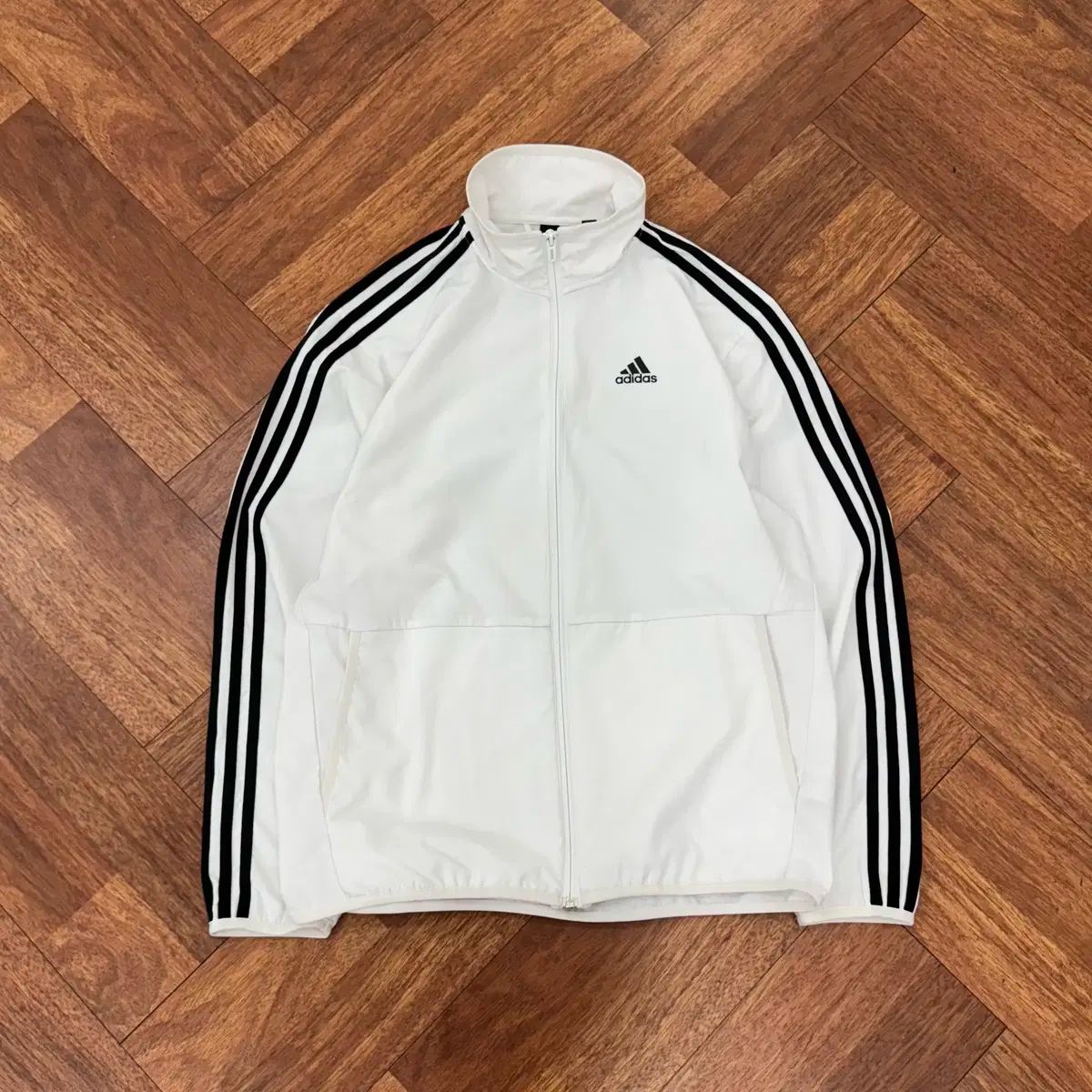 M アディダス MH 3ST CL 白 ウィンドブレーカー ジャケット