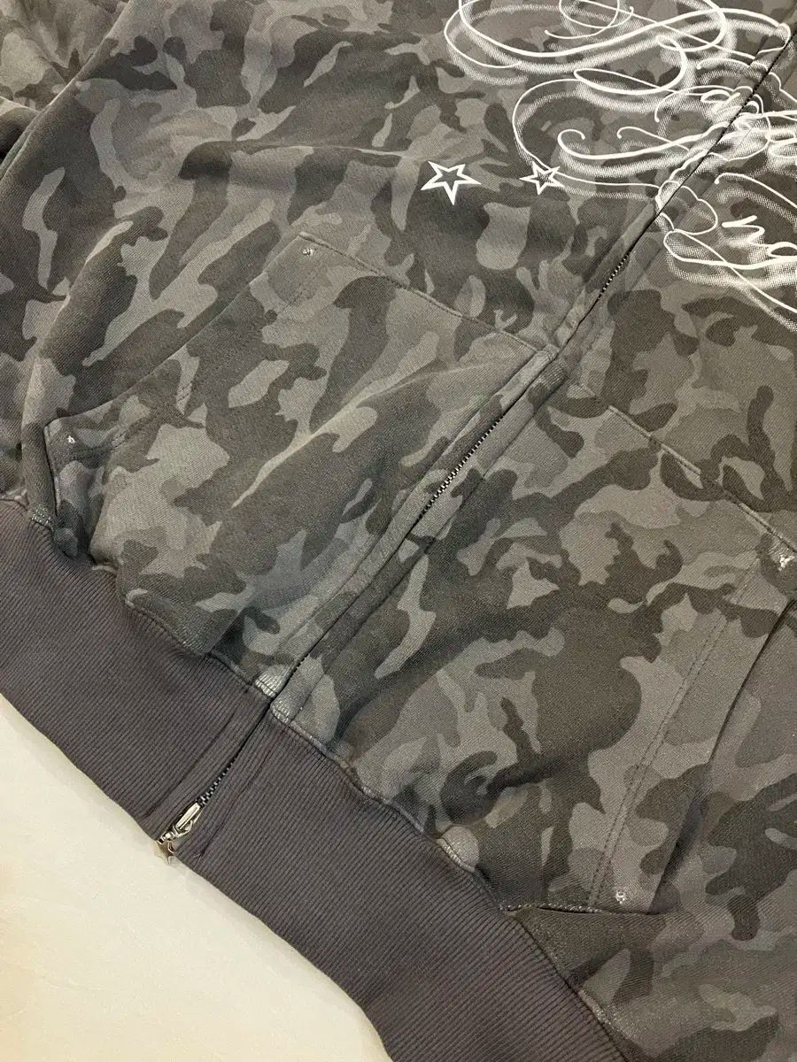  ニアノーバトルエンジェルカモフラージュジップアップフーディー パーカー トップス