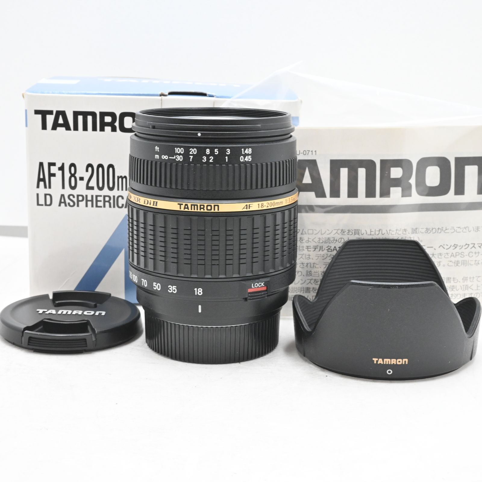 上品 TAMRON 高倍率ズームレンズ AF18-200mm F3.5-6.3 XR DiII ペンタックス用