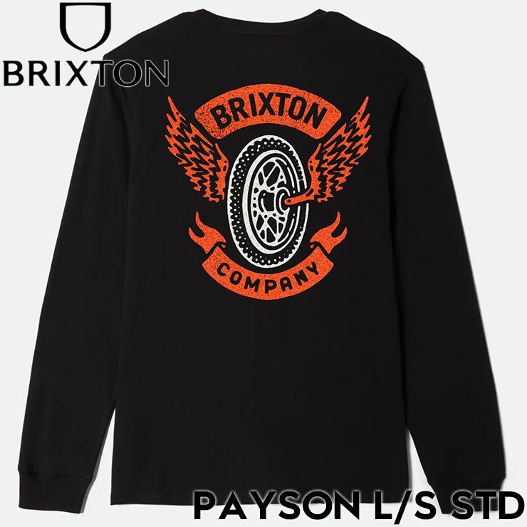 BRIXTON ブリクストン PAYSON L S STD ロングスリーブTシャツ ロンT 長袖 17491 BLK 25 HO