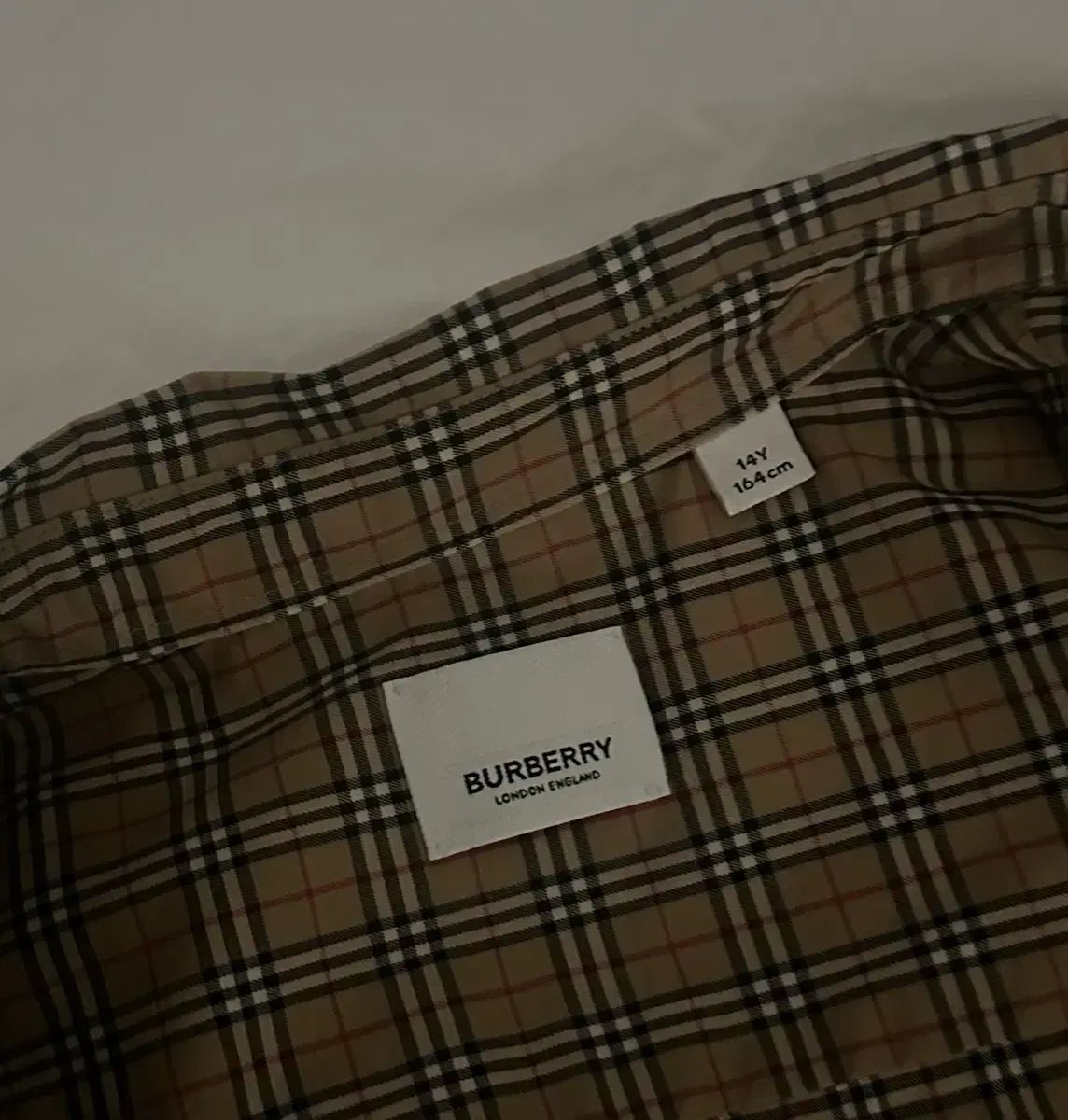 バーバリーキッズ シャツ 14 y 164 cm