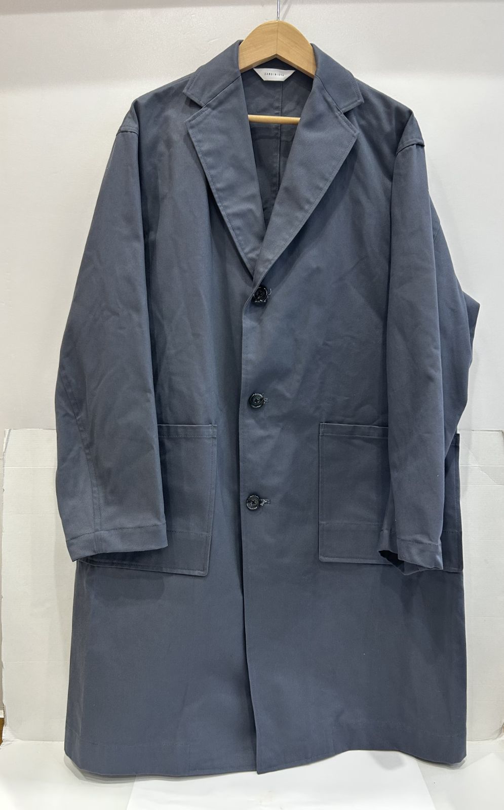 中古 サンディニスタ ステンカラーコート Sサイズ Sandinista アウター ジャケット 春秋物 大きめ【S0322-001】〇 214