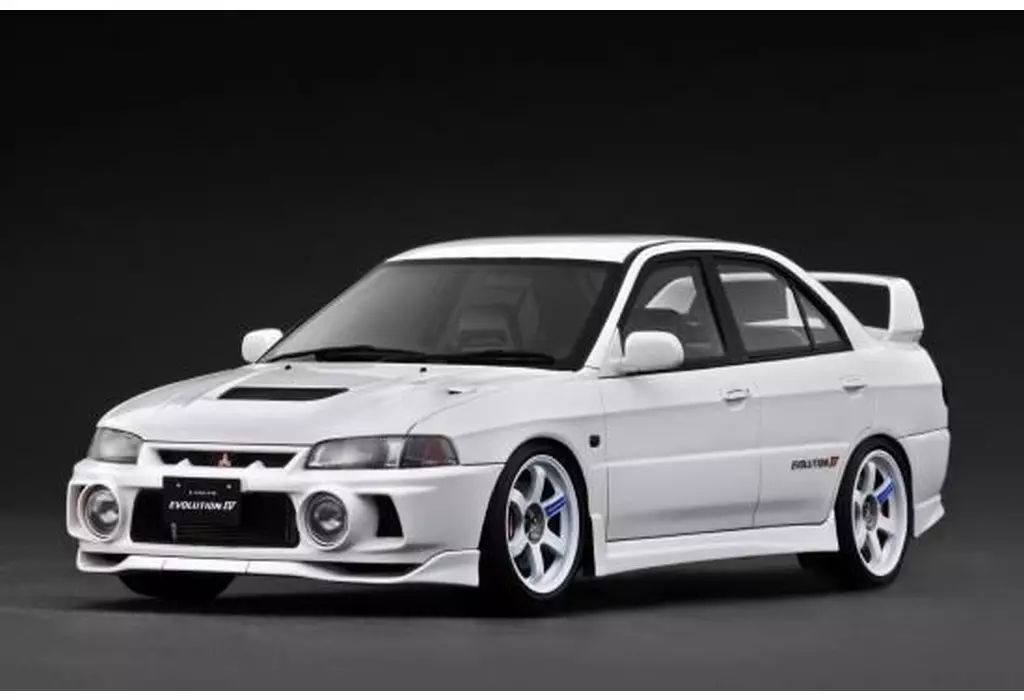 ミニカー 1 18 Mitsubishi LANCER EVOLUTION IV CN9A ホワイト IG3782
