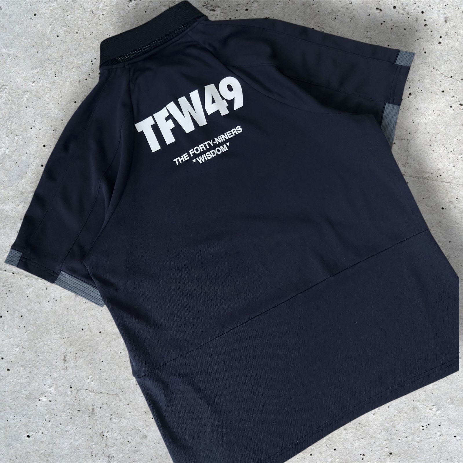 TFW49 GOLF モノトーン ショートスリーブ ポロシャツ ブラック メンズ