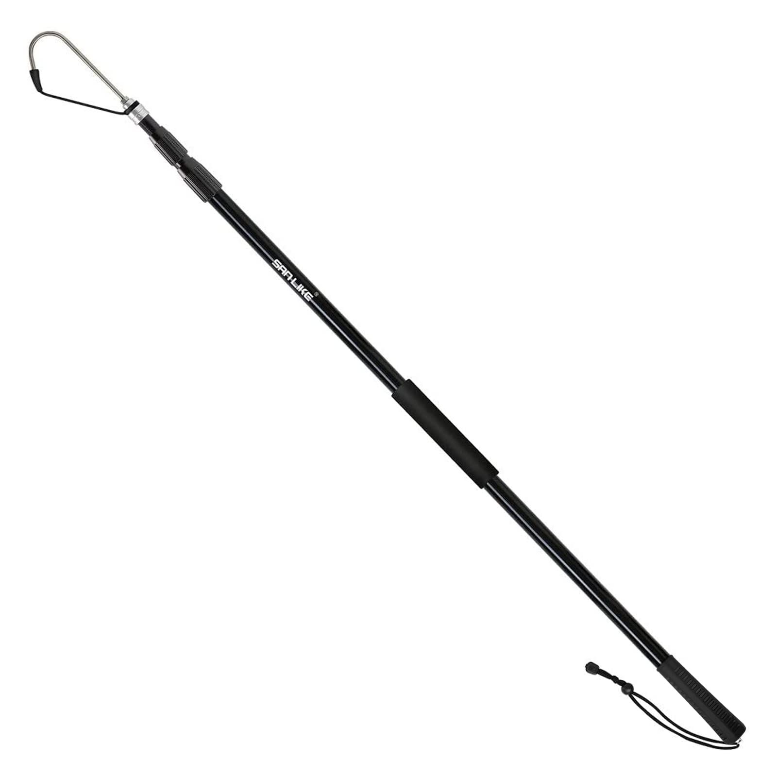SANLIKE 釣り用ギャフ ギャフ 青物 Floating Gaff ガラス繊維 落下防止紐付き ブラック＆カモフラージュ 長さ120㎝ 236㎝ 310㎝